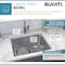 Ruvati 20" Undermount Bar Prep Kitchen Sink 16 Gauge SS Single Bowl RVM5020 - alternate 5